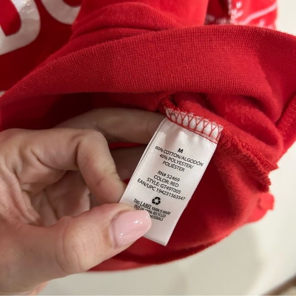 Juniors Size Medium Ugly Christmas Sweater “Santa Don’t Judge Me” - Picture 3 of 3